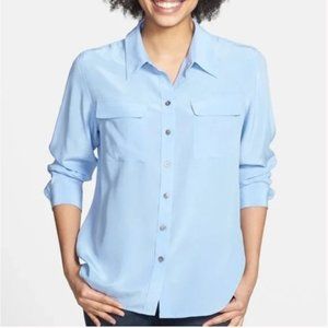 Vince Camuto Silk Shirt Blouse sz S